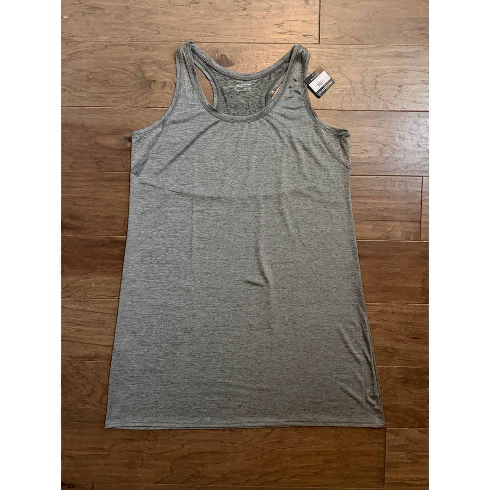 Eddie Bauer NWT Resolution Tank Dress Dark Smoke Heather Gray Tall XL 5737 New